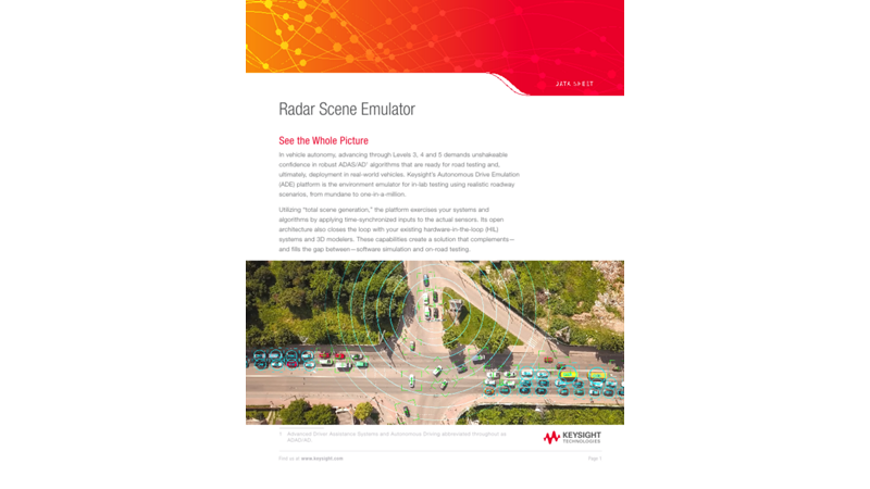 Radar Scene Emulator